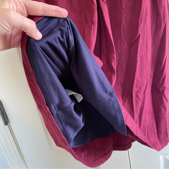 Boden | Alexis Dress Burgundy Button Sleeves - Picture 5 of 9